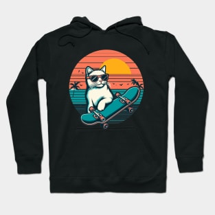 Cat Skateboard Hoodie